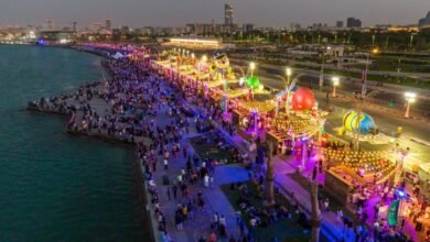 محمود التركي ناصر الكبيسي وخليفة ضمن مهرجان العيد في قطر