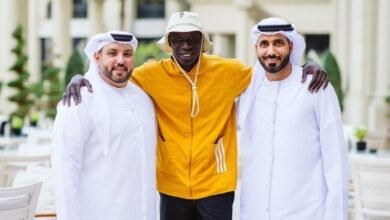 منذر درويش رفقة النجم خابي لام في بلازو فيرساتشي دبي