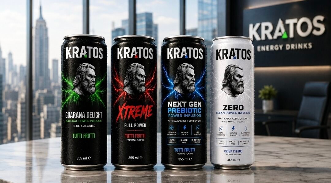 صورة مميزة: KRATOS Energy Drink أربعة مشروبات وظيفية أمريكية تصل قريباً إلى دبي