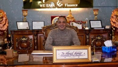 الفنان مصطفى درويش في زيارة لمقر شركةWe earn fanince