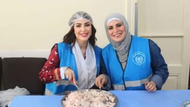زينة سلامة في مشاركة ة ضمن مبادرة كشافة الجراح الخيرية