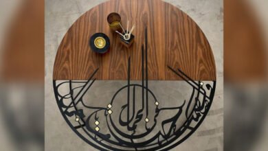 طاولة الخط العربي تحفة إبداعية من توقيع Dania D Design